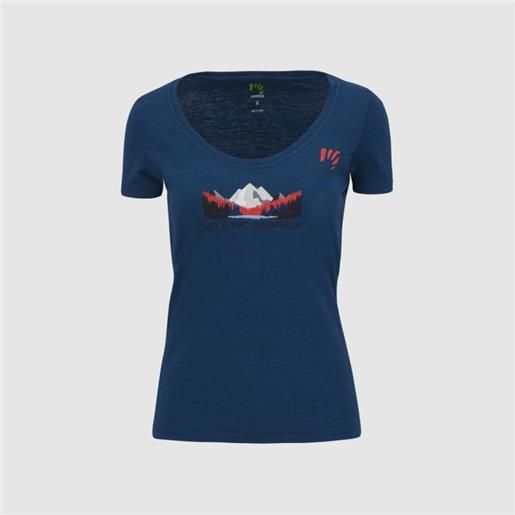 Karpos ambretta w t-shirt m/m gibraltar sea blu stampa donna
