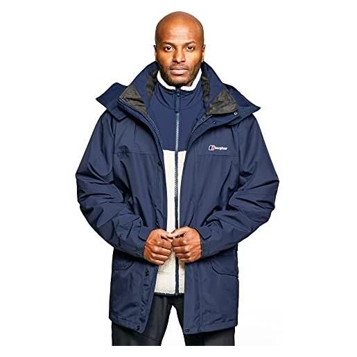 Berghaus cornice jacket interactive, giacca impermeabile uomo, black, s