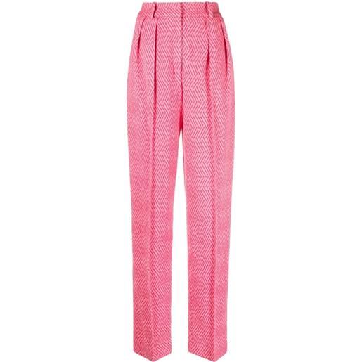 The Mannei pantaloni dritti con stampa - rosa