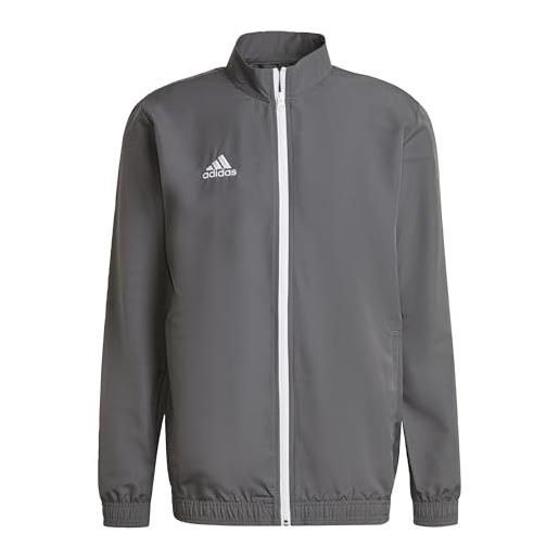 adidas uomo tracksuit jacket ent22 pre jkt, team grey four, h57535, 2xlt