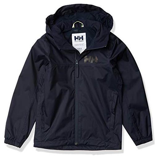 Hellyhansen urban - giacca antipioggia per bambini, taglia 8, colore: blu navy