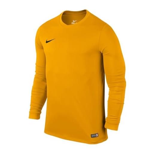 Nike ls park vi jsy - maglietta da uomo maniche lunghe, dorado / negro (university gold / black), s