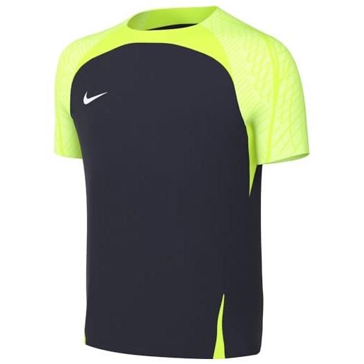 Nike y nk df strk23 top ss maglietta, ossidiana/volt/bianco, 14-15 jahre unisex-bambini e ragazzi