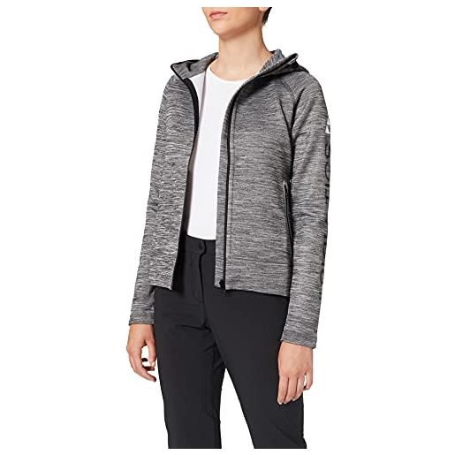 Fischer Sports - giacca con cappuccio da donna skiletics, donna, felpa con cappuccio da donna, g02118, grigio antracite, 34