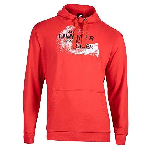 UYN uynner club skier sweatshirt, felpa unisex. Bambina, rosso pompei, xs