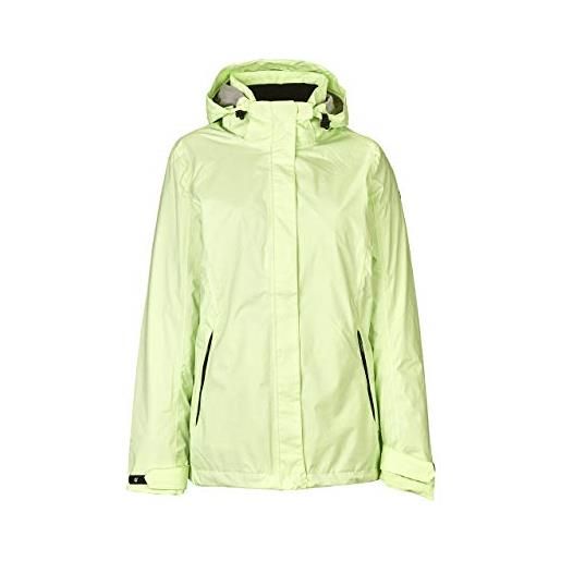 Killtec hannie, funzionale esterno/giacca da pioggia con cappuccio a cerniera donna, menta leggera, 50