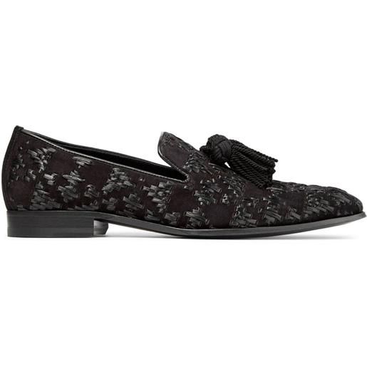 Jimmy Choo slippers foxley con nappe - nero