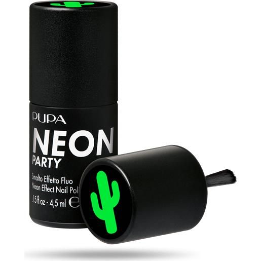 Pupa neon party smalto effetto fluo 4,5ml 300 chiringuito green