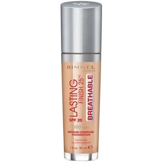 Amicafarmacia rimmel fondotinta lasting finish breathable 25h 300 sand 30ml