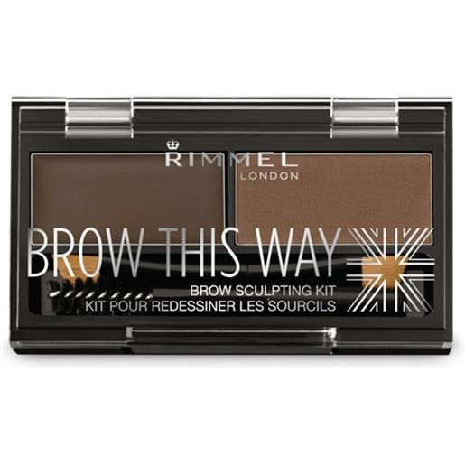 Rimmel kit sopracciglia brow this way 003 dark brown