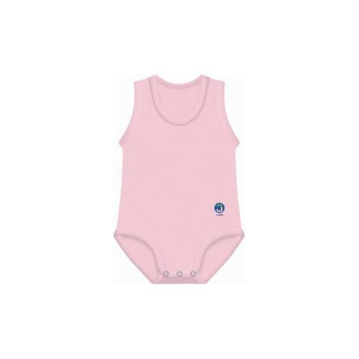 Amicafarmacia j bimbi body neonato senza maniche in cotone bio 0-36mesi rosa