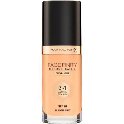 Amicafarmacia max factor facefinity all day flawless 3 in 1 shade 44 warm ivory 30ml