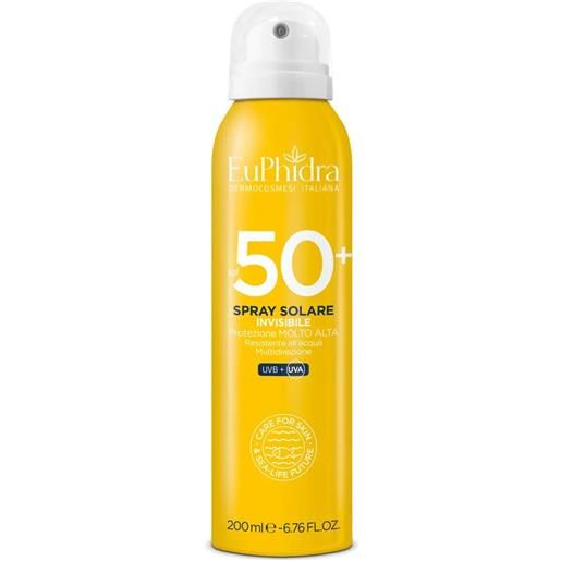 Euphidra spray solare invisibile spf50+ 200ml