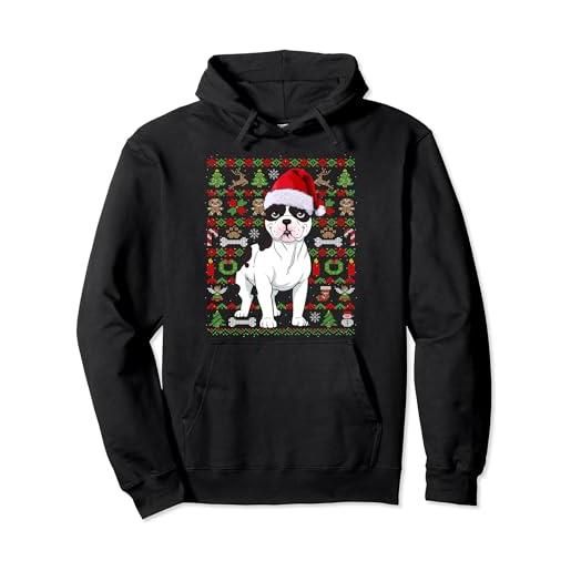 Divertenti abiti natalizi per cani brutt brutto regalo di natale dei cani bulldog francesi felpa con cappuccio