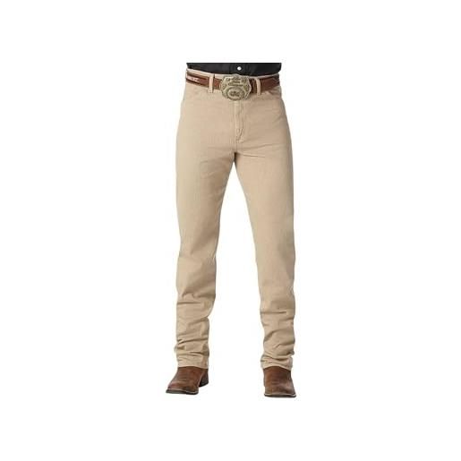 Wrangler jeans da uomo 13mwz cowboy cut original fit, marrone chiaro, w33 / l30
