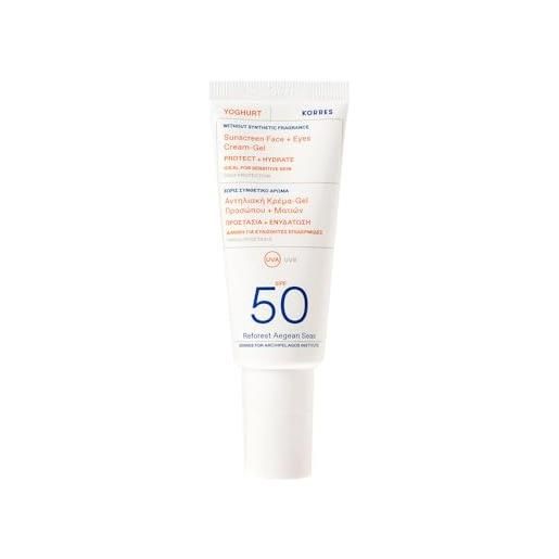 Korres yoghurt sunscreen face & eyes cream - gel 50sfp 40 ml