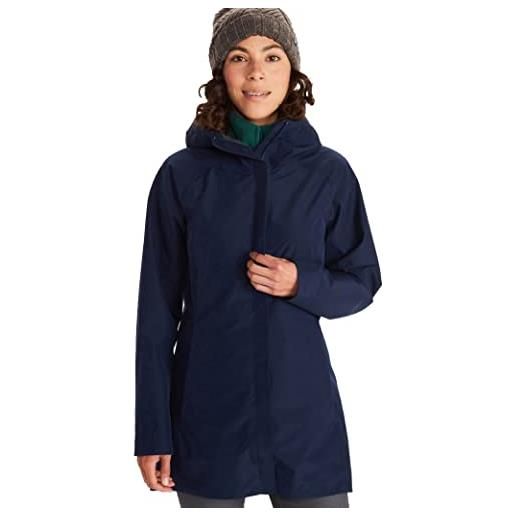 Marmot wm's essential jacket giacca antipioggia rigida, impermeabile leggero, antivento, impermeabile, traspirante, donna, arctic navy, s