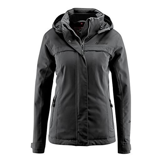 maier sports lisbon - giacca imbottita da donna per attività all'aria aperta, donna, 225255, nero, 19