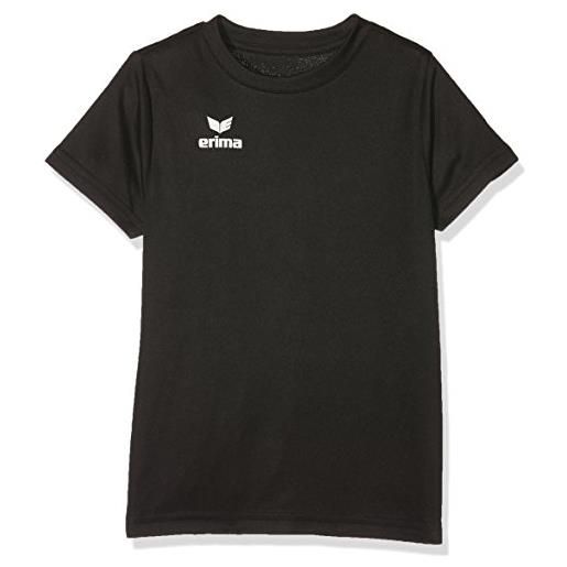 Erima teamsport, maglietta a maniche corte unisex - bambini, nero, 128