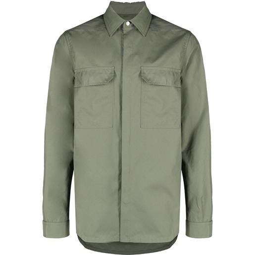 Rick Owens giacca-camicia - verde