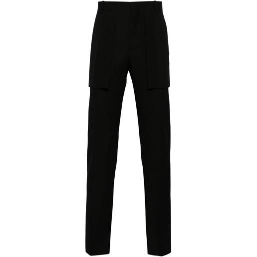 Alexander McQueen pantaloni sartoriali con tasche - nero