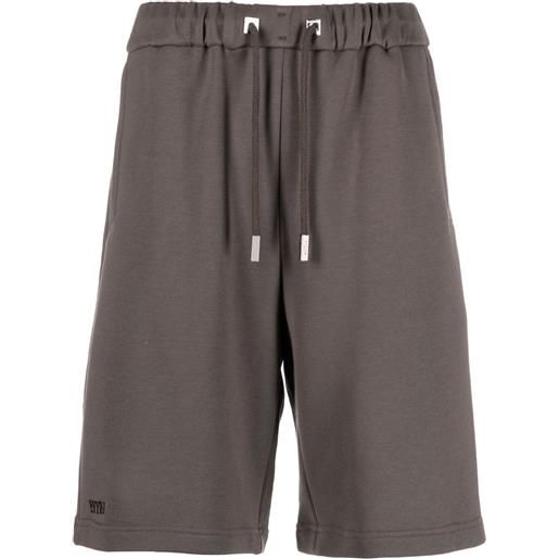 Wooyoungmi shorts sportivi con coulisse - grigio