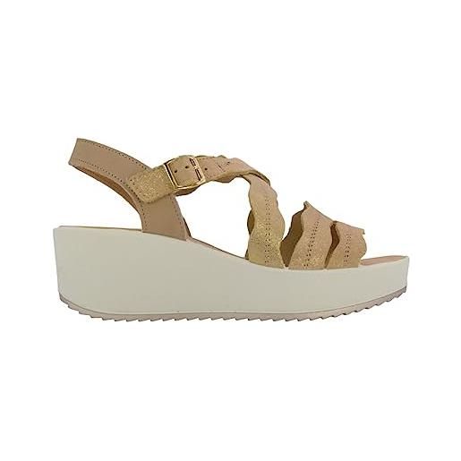 Igi&co donna candy, sandali con zeppa, panna 71, 36 eu