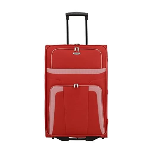 travelite paklite valigia a 2 ruote dimensione l, serie di valigie orlando: classico trolley morbido dal design senza tempo, 73 cm, 80 litri