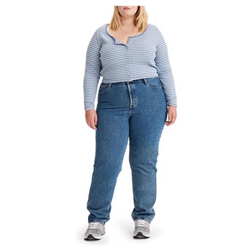 Levi's plus size 501 jeans for women, jeans donna, shout out stone, 20 m