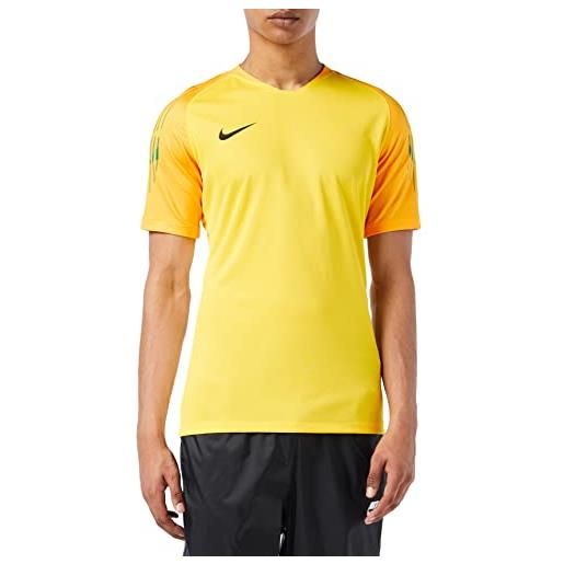 Nike gardien ii goalkeeper jersey ss, t-shirt uomo, tour yellow/university gold/black, s