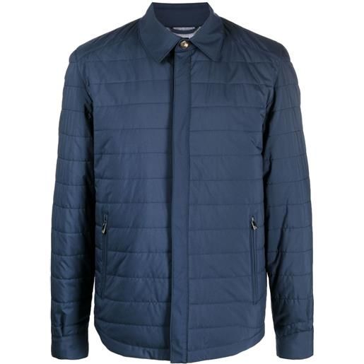 Corneliani giacca-camicia imbottita - blu