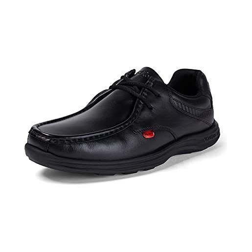 Kickers reasan lace, scarpe derby uomo, nero (black), 40