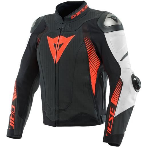 DAINESE giacca dainese super speed 4 perforated bianco rosso