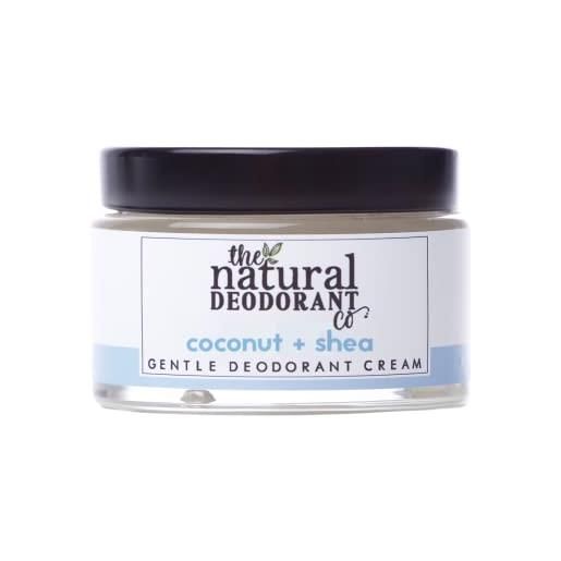 The natural deodorant co. - crema deodorante delicata non profumata (55 g), certificata cruelty-free e vegan