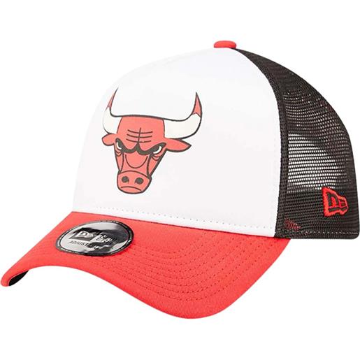 NEW ERA chicago bulls team color block trucker cappellino