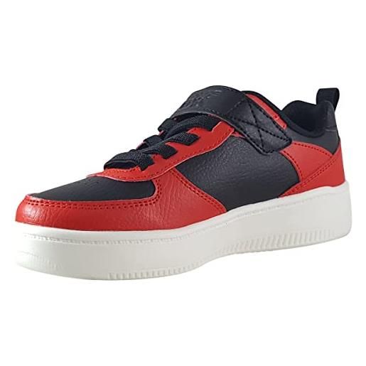 Skechers 400623l rdbk, sneaker bambini e ragazzi, bordo nero sintetico nero rosso, 28.5 eu