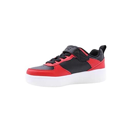 Skechers 400623l rdbk, sneaker bambini e ragazzi, bordo nero sintetico nero rosso, 31 eu