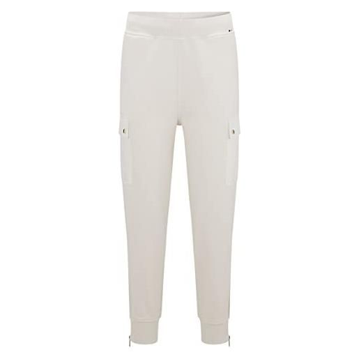 BOSS c_ ecargo jersey-pantaloni, open white, xl da donna