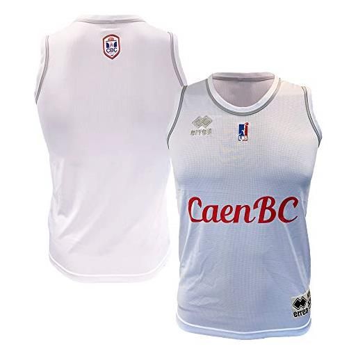 CBC Caen CBC Caen2018-2019 - maglia da basket da bambino, bambini, maildomcbc, bianco, fr: xxs (taille fabricant: 10 ans)