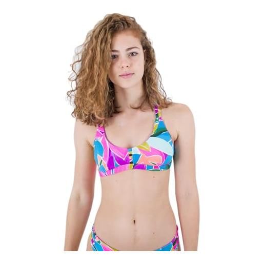 Hurley max isola scoop top bikini, isla multi, xs donna
