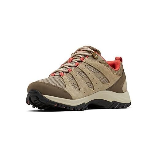 Columbia redmond 3 scarpe da trekking basse da donna, grigio (ti titanium x red canyon), 40 eu