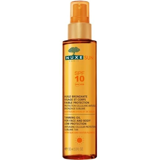 LABORATOIRE NUXE ITALIA Srl nuxe - olio solare abbronzante viso e corpo spf10 150ml - protezione cellulare anti-età