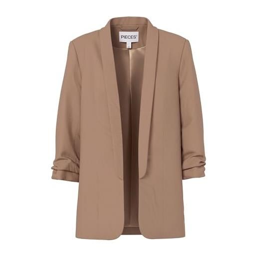 PIECES pcboss 3/4 blazer noos, blazer donna, ombre blu, m