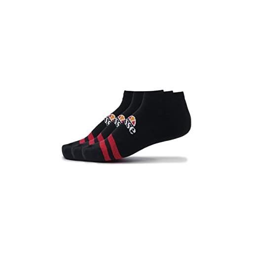 Ellesse Pullo Calzini Unisex – Confezione Da 3 Paia, Cotone Morbido, Taglie 7-11 E 12-14, Stile Sportivo