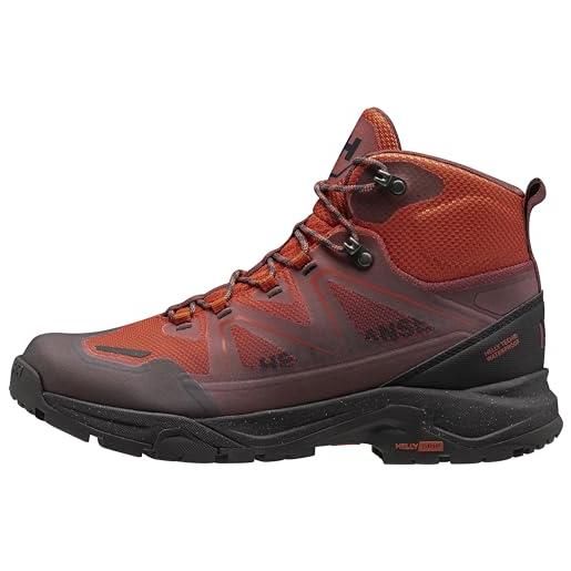 Helly Hansen cascata mid ht, scarpe e scarpe da trekking giorno uomo, patrol arancione nero, 44.5 eu
