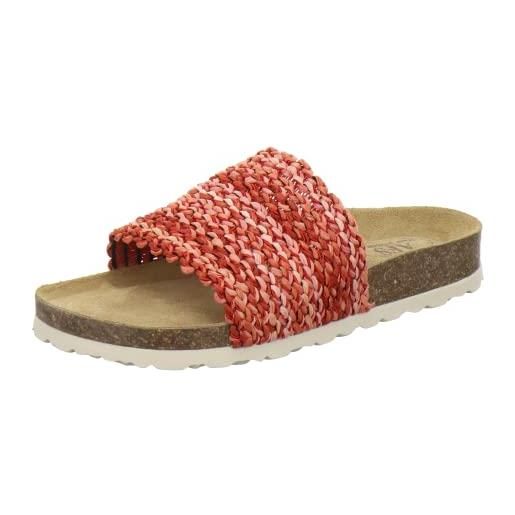 AFS-Schuhe 2101, ciabatte da donna alla moda con plantare, sandali comodi, made in germany, corallo, 39 eu