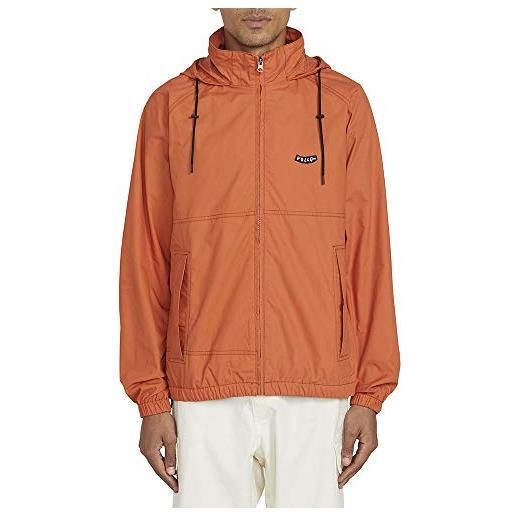 Volcom wingo jacket, giacca uomo, arancione-burnt orange, xs