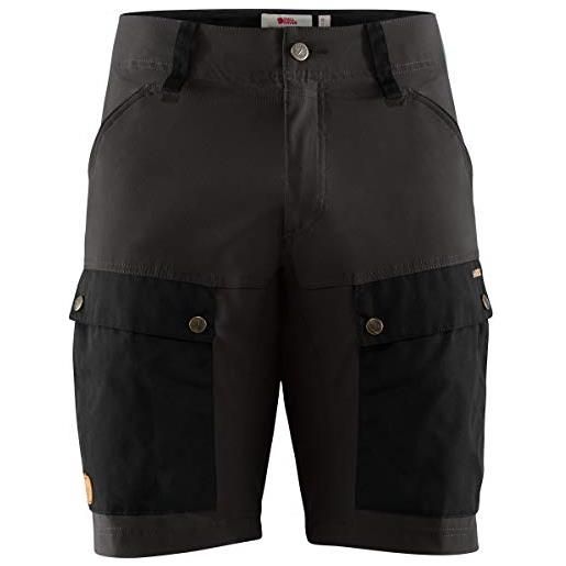 Fjallraven 80809-550-018 keb shorts m pantaloncini uomo black-stone grey taglia 58