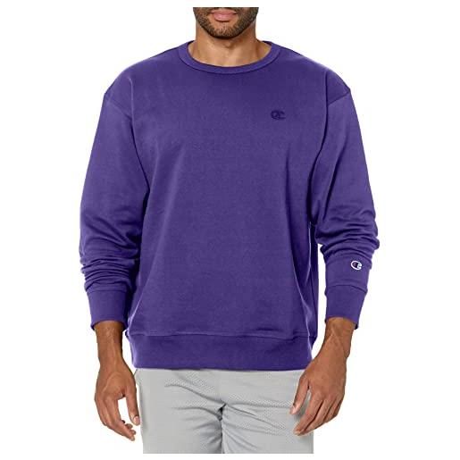 Champion powerblend-felpa maglia, viola (purple), xl uomo