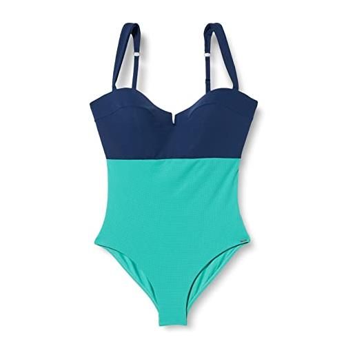 Triumph summer glow opd sd, costume intero donna, true navy, 48 / d